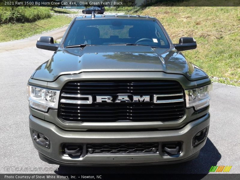 Olive Green Pearl / Black 2021 Ram 3500 Big Horn Crew Cab 4x4