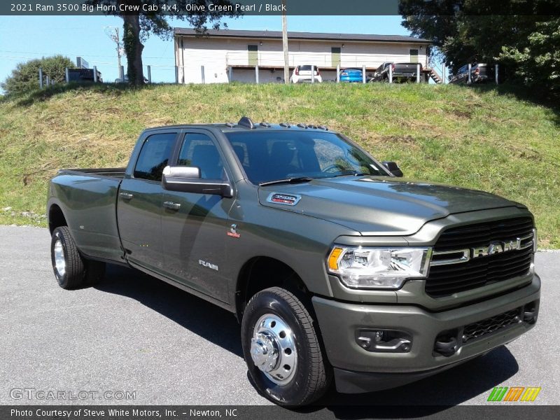 Olive Green Pearl / Black 2021 Ram 3500 Big Horn Crew Cab 4x4