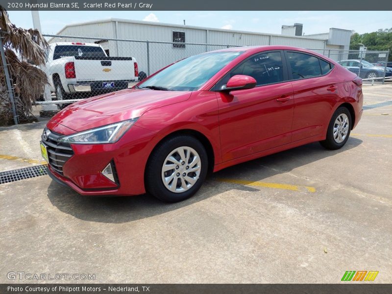 Scarlet Red Pearl / Gray 2020 Hyundai Elantra SE