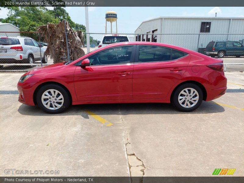 Scarlet Red Pearl / Gray 2020 Hyundai Elantra SE