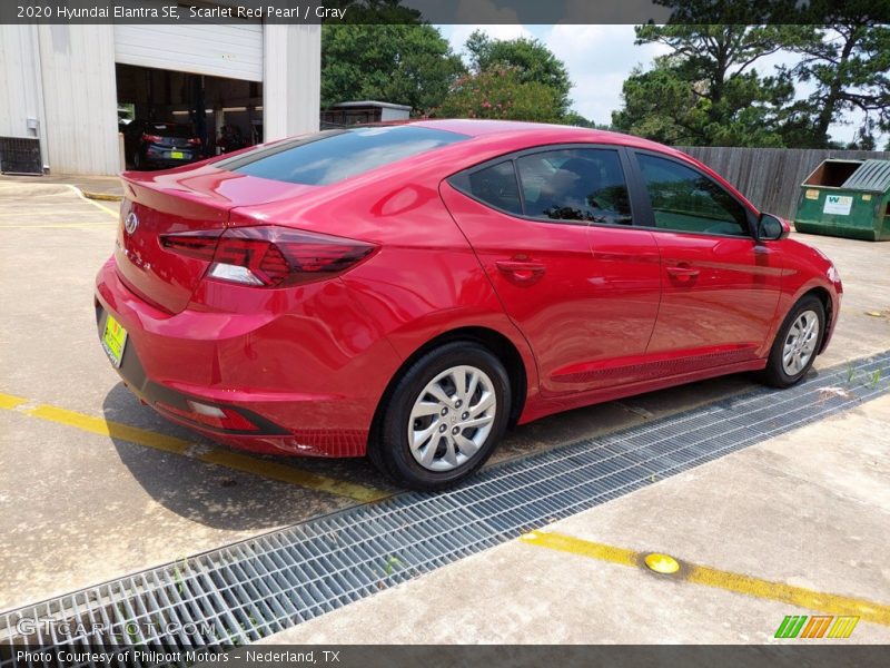 Scarlet Red Pearl / Gray 2020 Hyundai Elantra SE