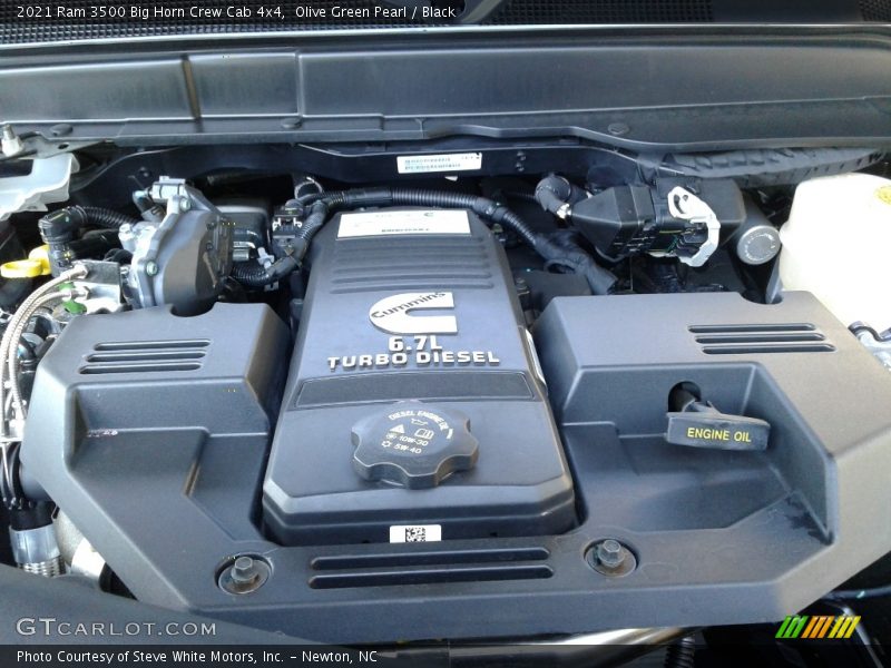 Olive Green Pearl / Black 2021 Ram 3500 Big Horn Crew Cab 4x4