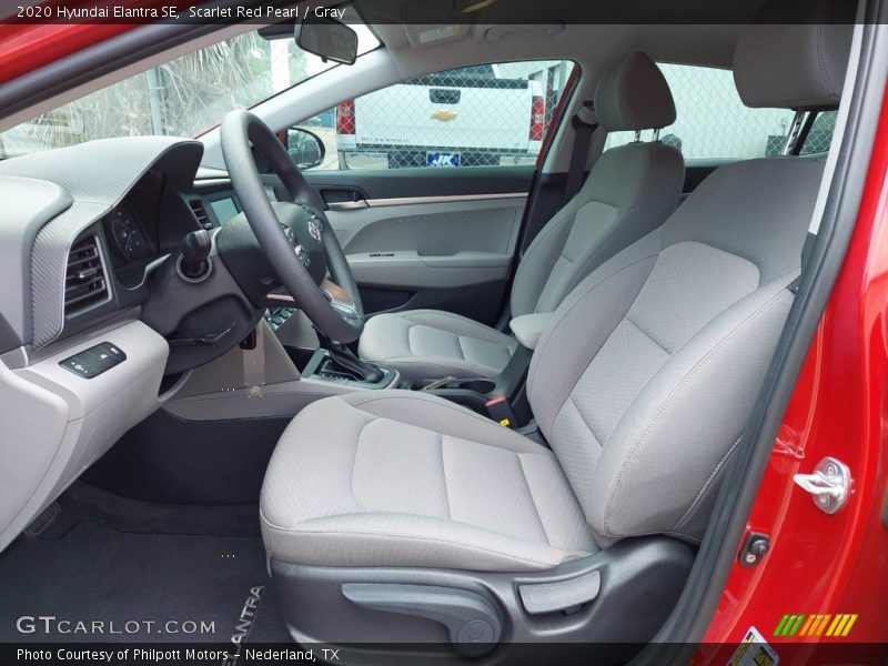 Scarlet Red Pearl / Gray 2020 Hyundai Elantra SE