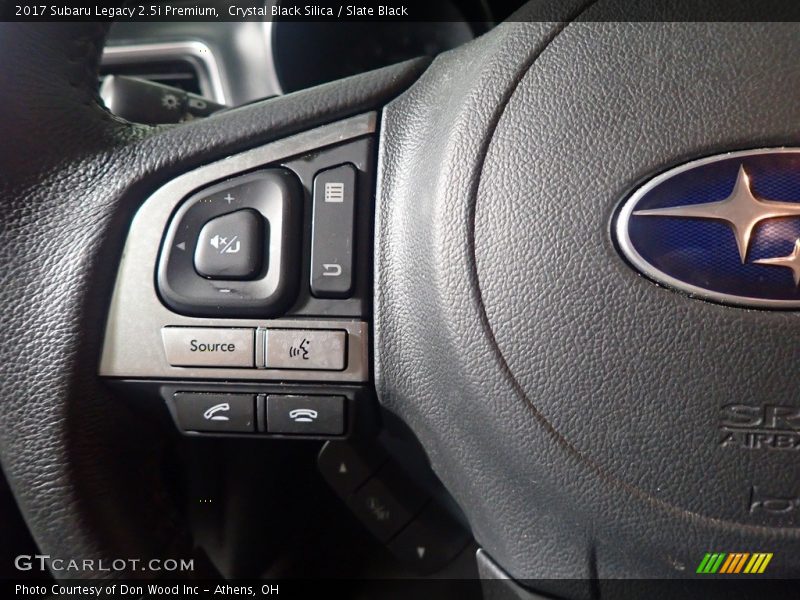 Crystal Black Silica / Slate Black 2017 Subaru Legacy 2.5i Premium