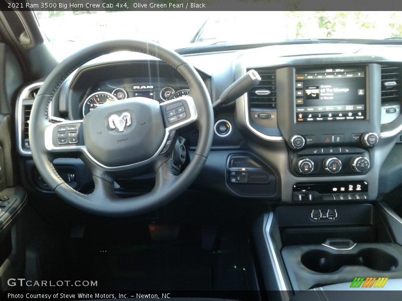 Olive Green Pearl / Black 2021 Ram 3500 Big Horn Crew Cab 4x4