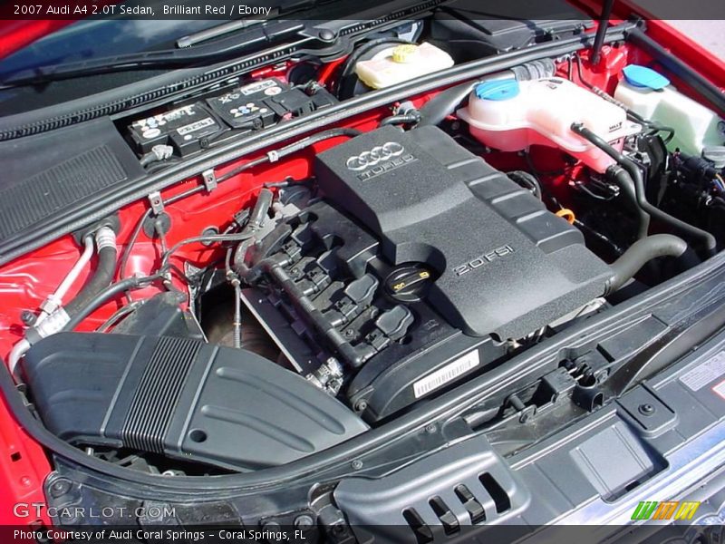 Brilliant Red / Ebony 2007 Audi A4 2.0T Sedan