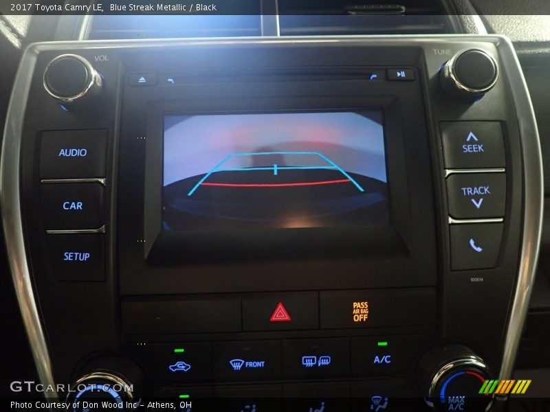 Blue Streak Metallic / Black 2017 Toyota Camry LE