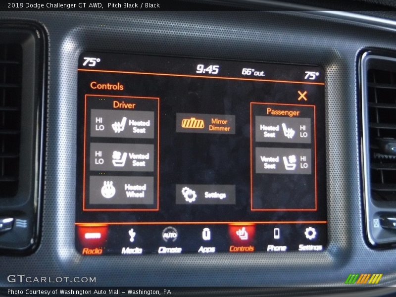 Pitch Black / Black 2018 Dodge Challenger GT AWD