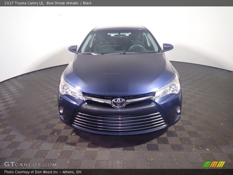 Blue Streak Metallic / Black 2017 Toyota Camry LE