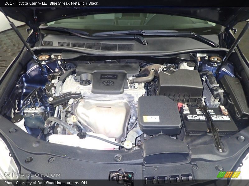 Blue Streak Metallic / Black 2017 Toyota Camry LE