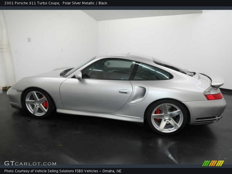 Polar Silver Metallic / Black 2001 Porsche 911 Turbo Coupe