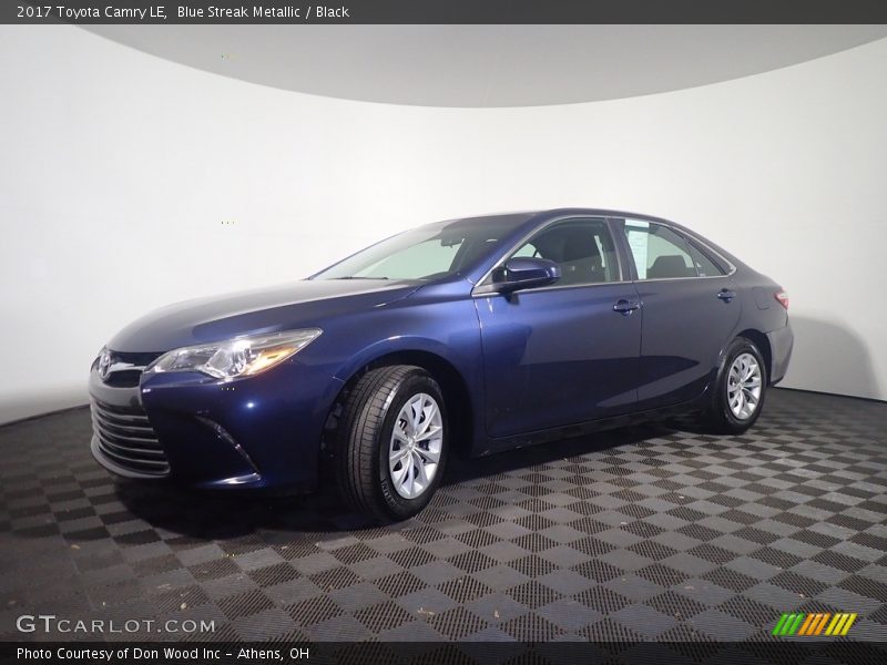Blue Streak Metallic / Black 2017 Toyota Camry LE