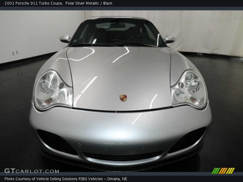 Polar Silver Metallic / Black 2001 Porsche 911 Turbo Coupe