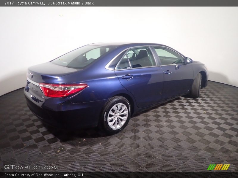 Blue Streak Metallic / Black 2017 Toyota Camry LE