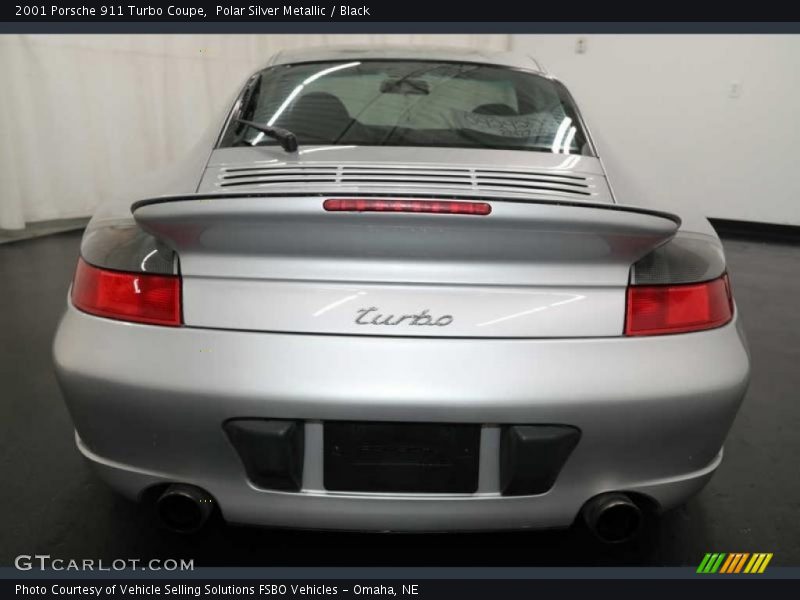 Polar Silver Metallic / Black 2001 Porsche 911 Turbo Coupe