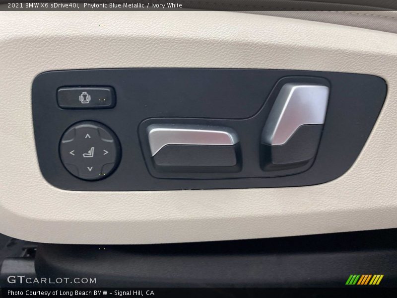 Phytonic Blue Metallic / Ivory White 2021 BMW X6 sDrive40i