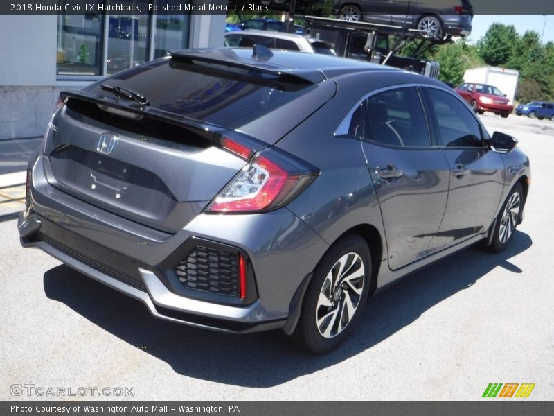 Polished Metal Metallic / Black 2018 Honda Civic LX Hatchback