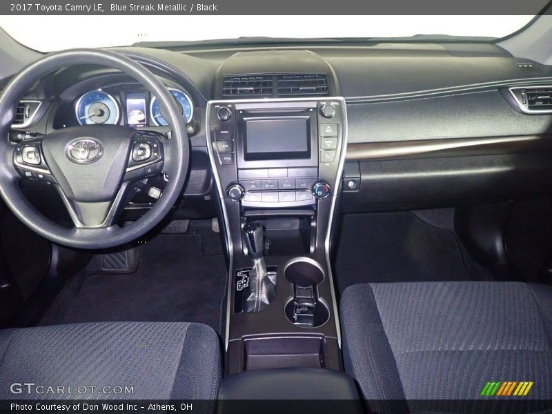 Blue Streak Metallic / Black 2017 Toyota Camry LE