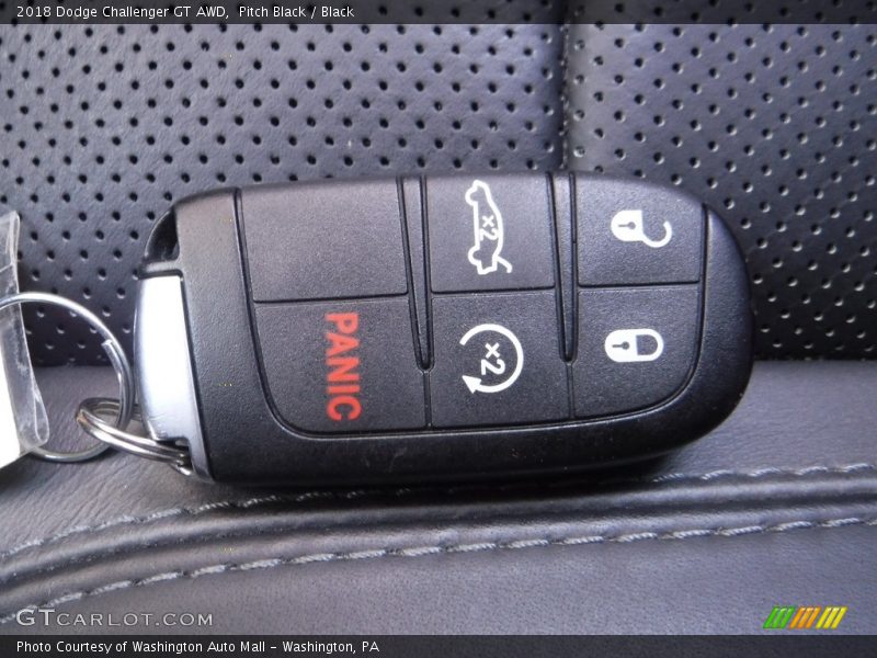 Pitch Black / Black 2018 Dodge Challenger GT AWD