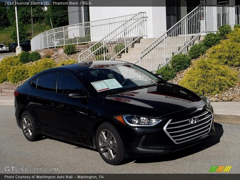 Phantom Black / Black 2018 Hyundai Elantra SEL