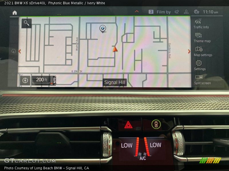 Phytonic Blue Metallic / Ivory White 2021 BMW X6 sDrive40i