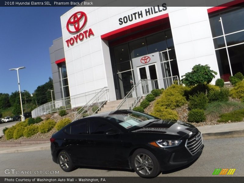 Phantom Black / Black 2018 Hyundai Elantra SEL