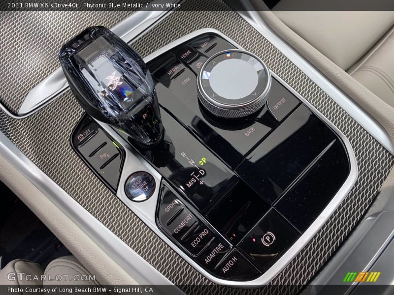 Phytonic Blue Metallic / Ivory White 2021 BMW X6 sDrive40i