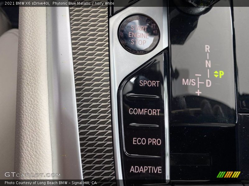 Phytonic Blue Metallic / Ivory White 2021 BMW X6 sDrive40i