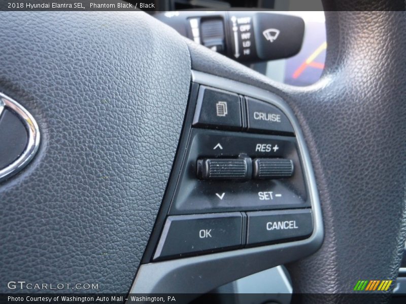 Phantom Black / Black 2018 Hyundai Elantra SEL