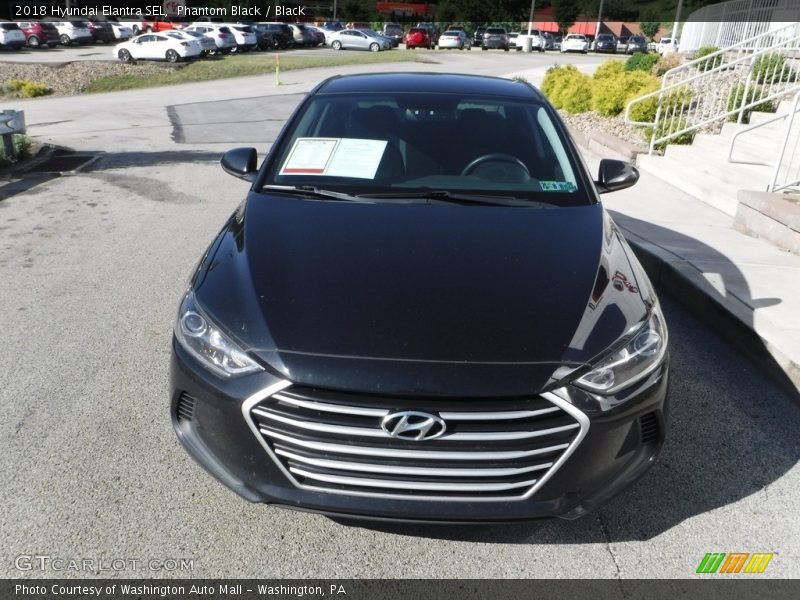 Phantom Black / Black 2018 Hyundai Elantra SEL