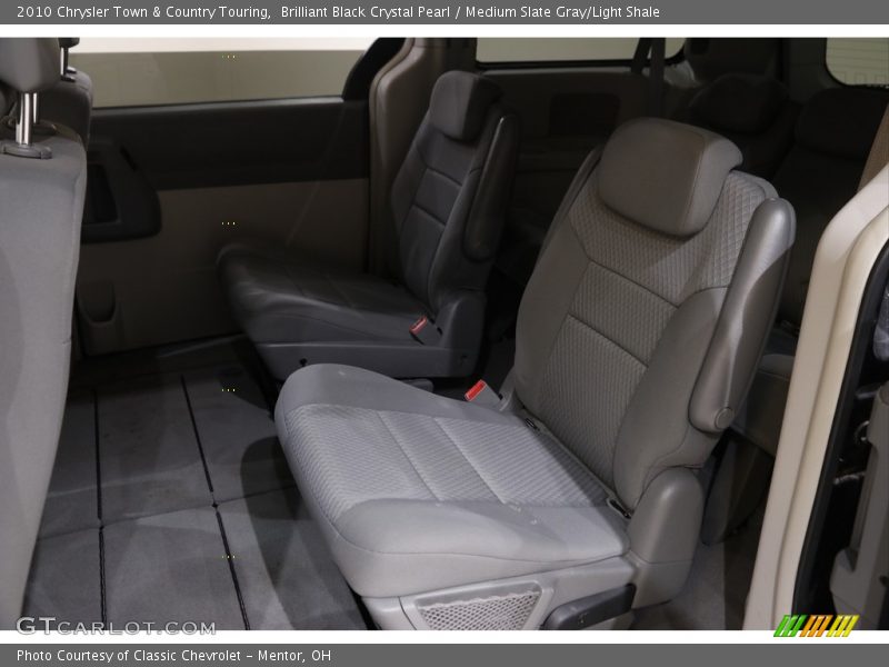 Brilliant Black Crystal Pearl / Medium Slate Gray/Light Shale 2010 Chrysler Town & Country Touring