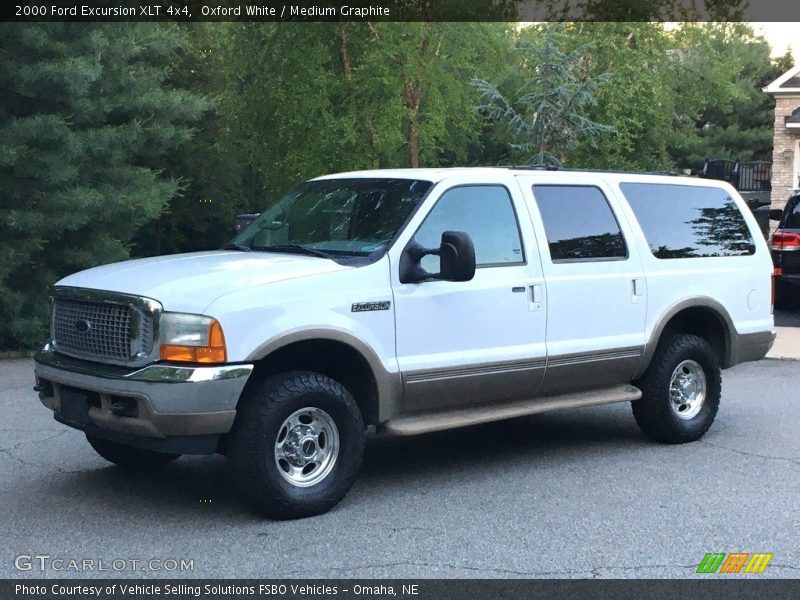 Oxford White / Medium Graphite 2000 Ford Excursion XLT 4x4