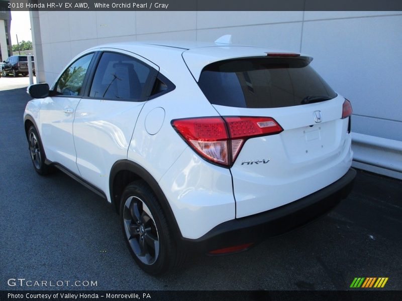 White Orchid Pearl / Gray 2018 Honda HR-V EX AWD