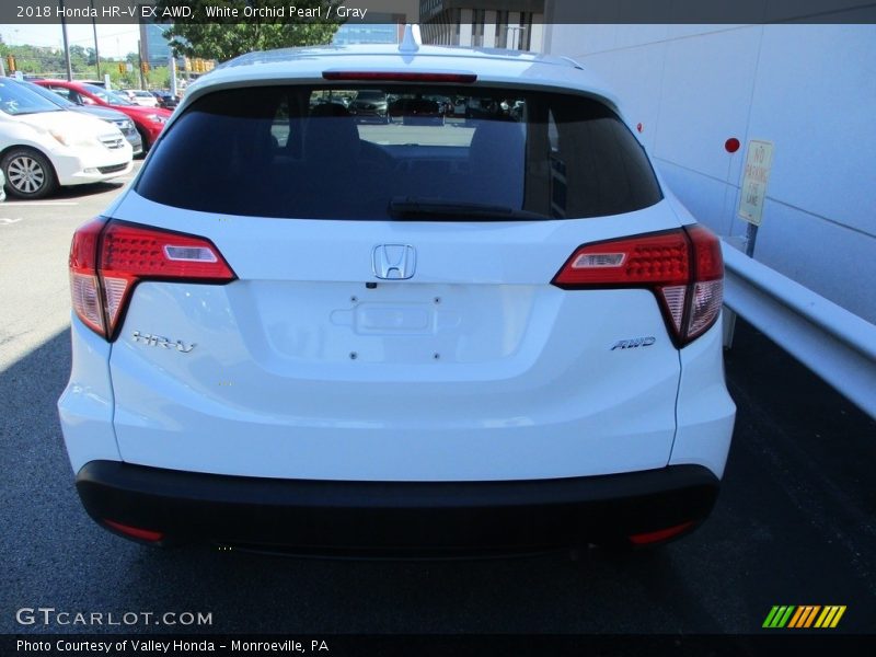 White Orchid Pearl / Gray 2018 Honda HR-V EX AWD