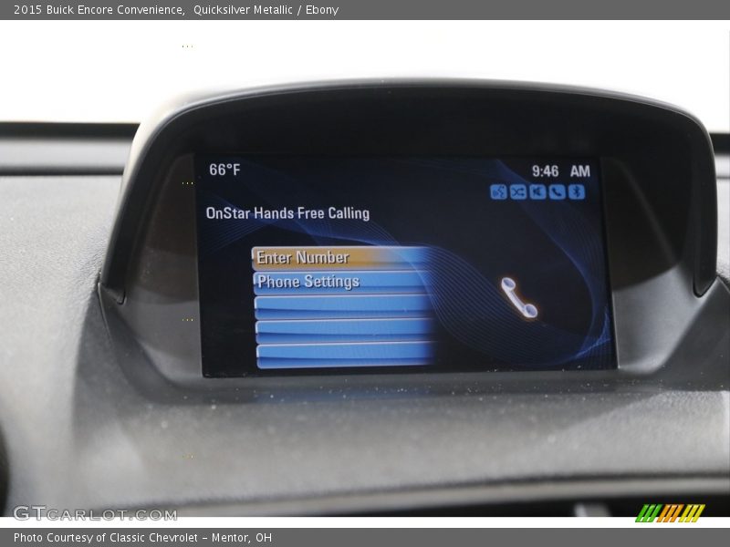 Quicksilver Metallic / Ebony 2015 Buick Encore Convenience