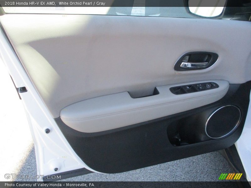 White Orchid Pearl / Gray 2018 Honda HR-V EX AWD