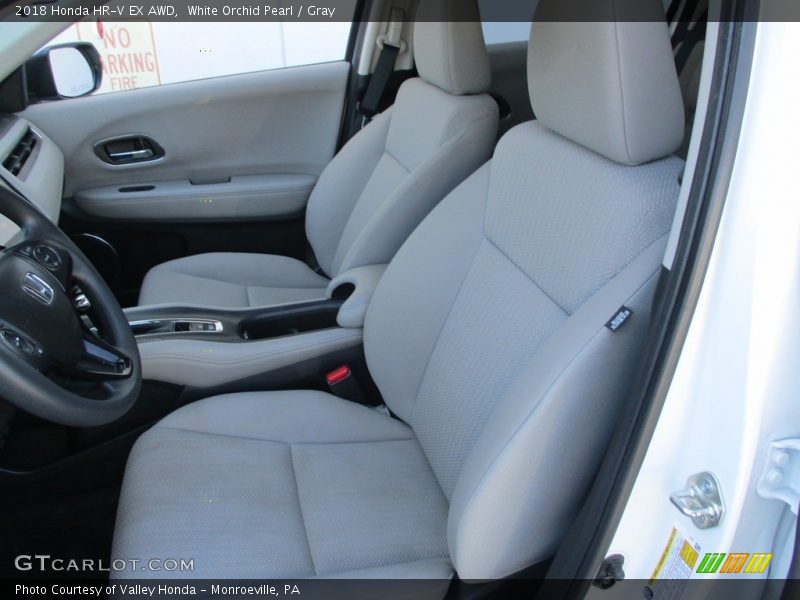 White Orchid Pearl / Gray 2018 Honda HR-V EX AWD