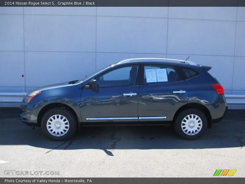 Graphite Blue / Black 2014 Nissan Rogue Select S