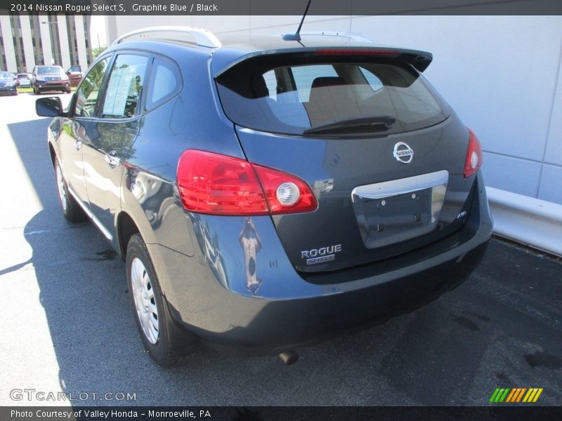 Graphite Blue / Black 2014 Nissan Rogue Select S