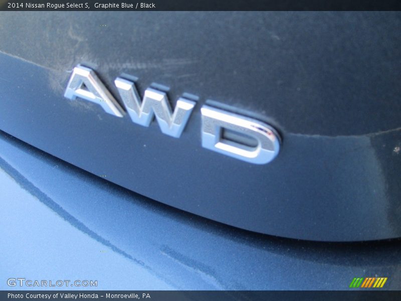 Graphite Blue / Black 2014 Nissan Rogue Select S