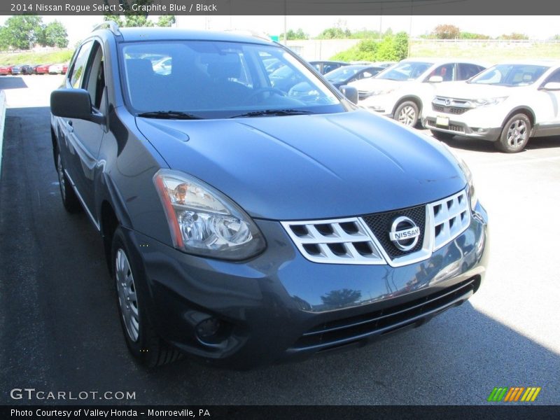 Graphite Blue / Black 2014 Nissan Rogue Select S