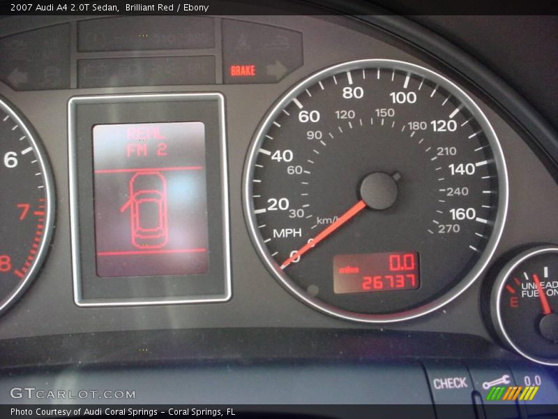 Brilliant Red / Ebony 2007 Audi A4 2.0T Sedan