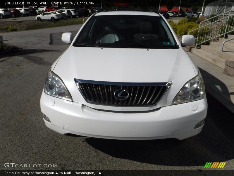 Crystal White / Light Gray 2008 Lexus RX 350 AWD