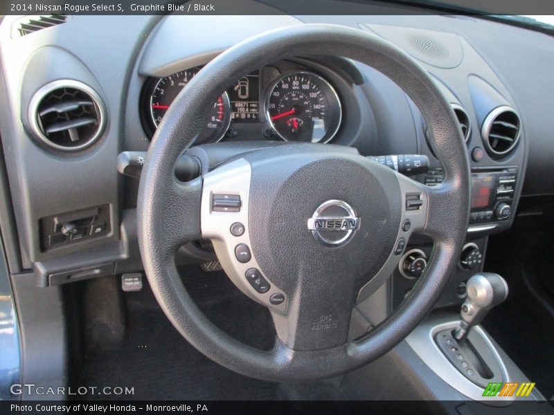 Graphite Blue / Black 2014 Nissan Rogue Select S