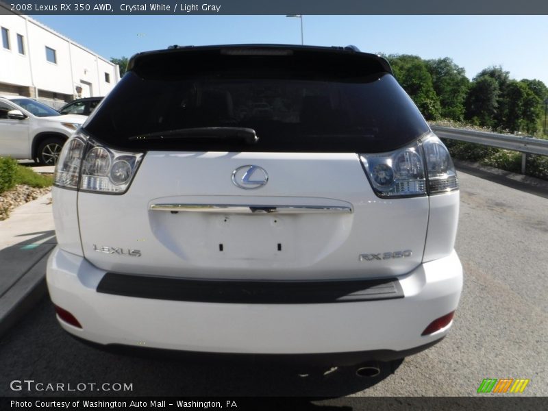 Crystal White / Light Gray 2008 Lexus RX 350 AWD