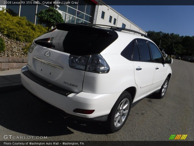 Crystal White / Light Gray 2008 Lexus RX 350 AWD