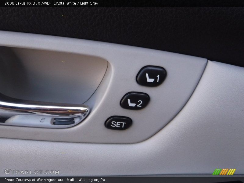 Crystal White / Light Gray 2008 Lexus RX 350 AWD