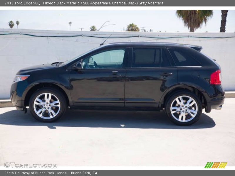 Tuxedo Black Metallic / SEL Appearance Charcoal Black/Gray Alcantara 2013 Ford Edge SEL