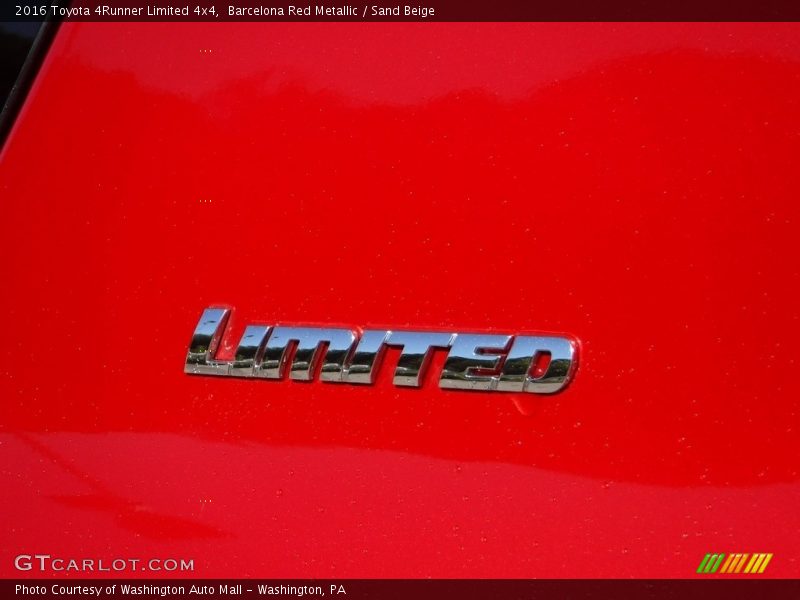 Barcelona Red Metallic / Sand Beige 2016 Toyota 4Runner Limited 4x4