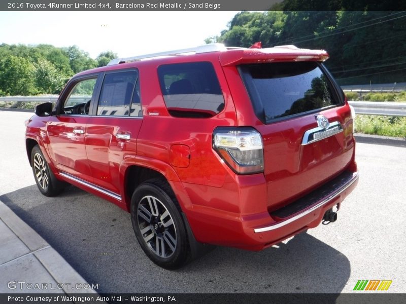 Barcelona Red Metallic / Sand Beige 2016 Toyota 4Runner Limited 4x4